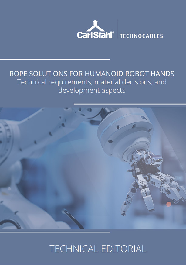 Humanoid roboter cable solutions
