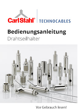 Drahtseilhalter Bedienungsanleitung