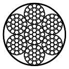 Stahlseil 6x19-WSC ummantelt