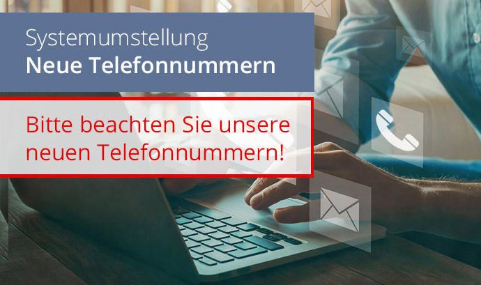 Neue Telefonnummern / E-Mail Adressen