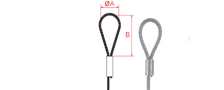 suspension cable with soft eye