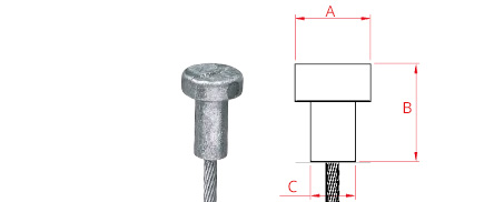 Die-cast shank end stop