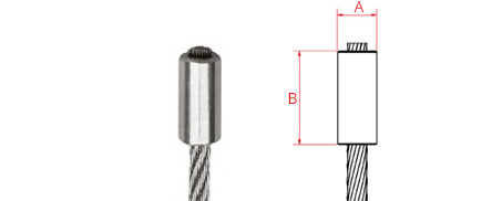 Die-cast cylindrical stop sleeve