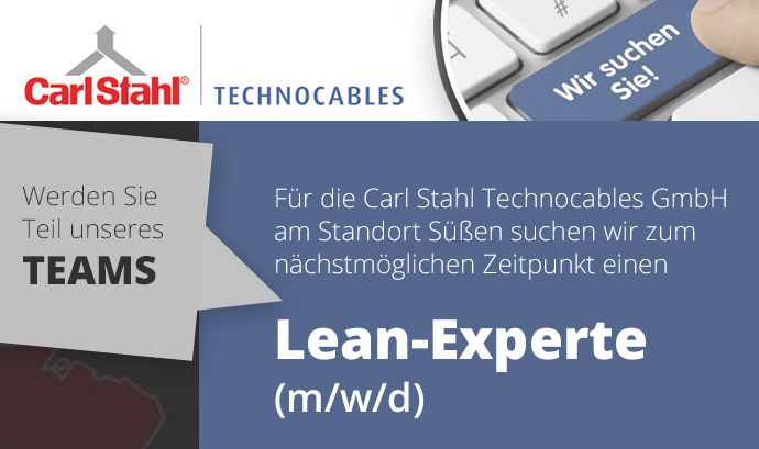 Karriere - Lean-Experte (m/w/d) Karriere - Lean-Experte (m/w/d)